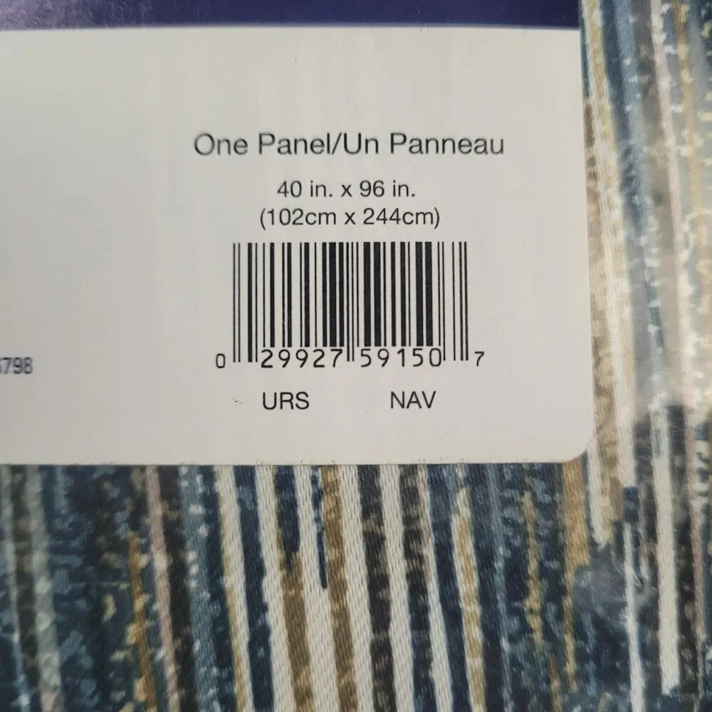 NEW Sun Zero 40 x 96 One Grommet curtain panel 'Navy' #CT20